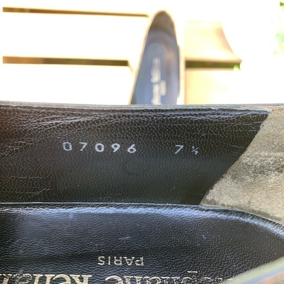 Stephane Kelian Paris Black Woven Leather Slip on Shoes Flats Size 7.5 - Picture 8 of 12